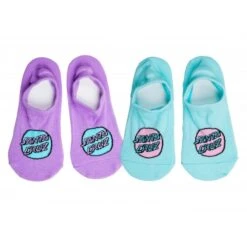 Santa Cruz Womens Socks Classic Dot No Show Sock 2 Pk