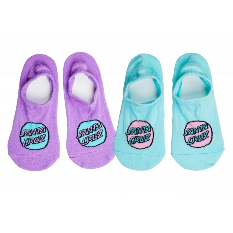 Santa Cruz Womens Socks Classic Dot No Show Sock 2 Pk